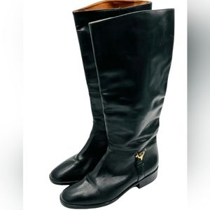 Etienne Aigner Derby Riding Boots 100% Leather Size 7.5